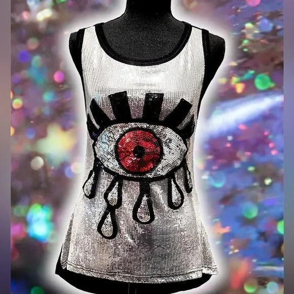 Evil 😈 eye silver top - Picture 3 of 3